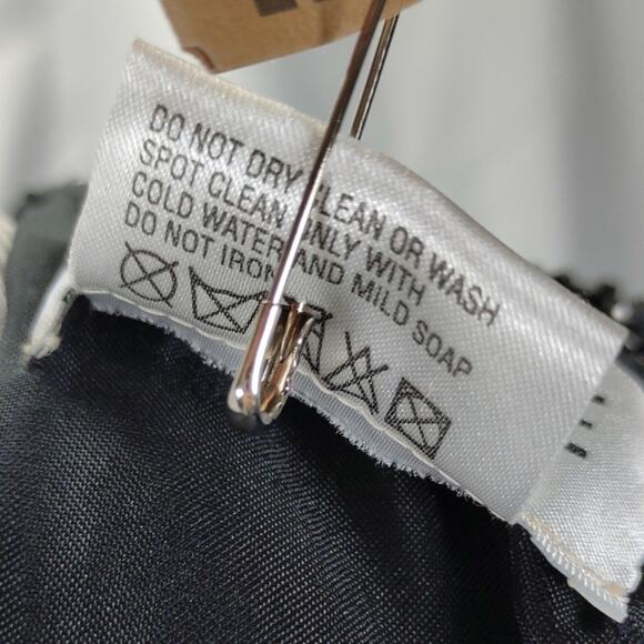 Vintage Beaded Silk Evening Gown Set Black Dress Jacket Size L Formal Gala - Picture 11 of 11